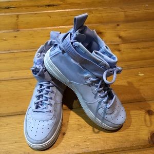 Lavender high top AF1s